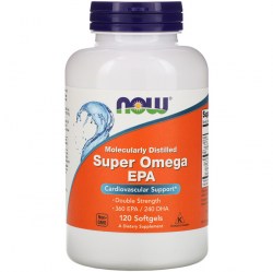 Купить Now Foods Super Omega EPA Molecularly Distilled 2000 mg 120 pcs Киев, Украина